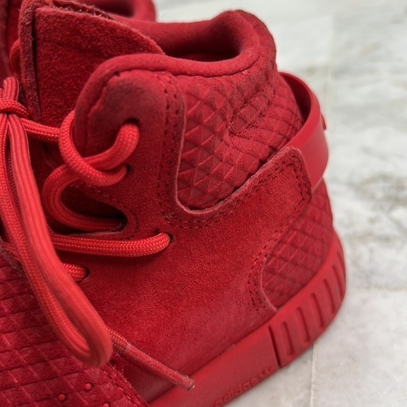 adidas Tubular Invader J 'Triple Red' , size 13.5. - Picture 6 of 6